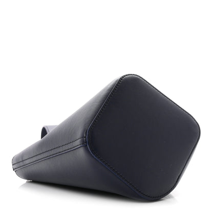 Loewe Soft Grained Calfskin Mini Pebble Bucket Bag Navy 4 of 9