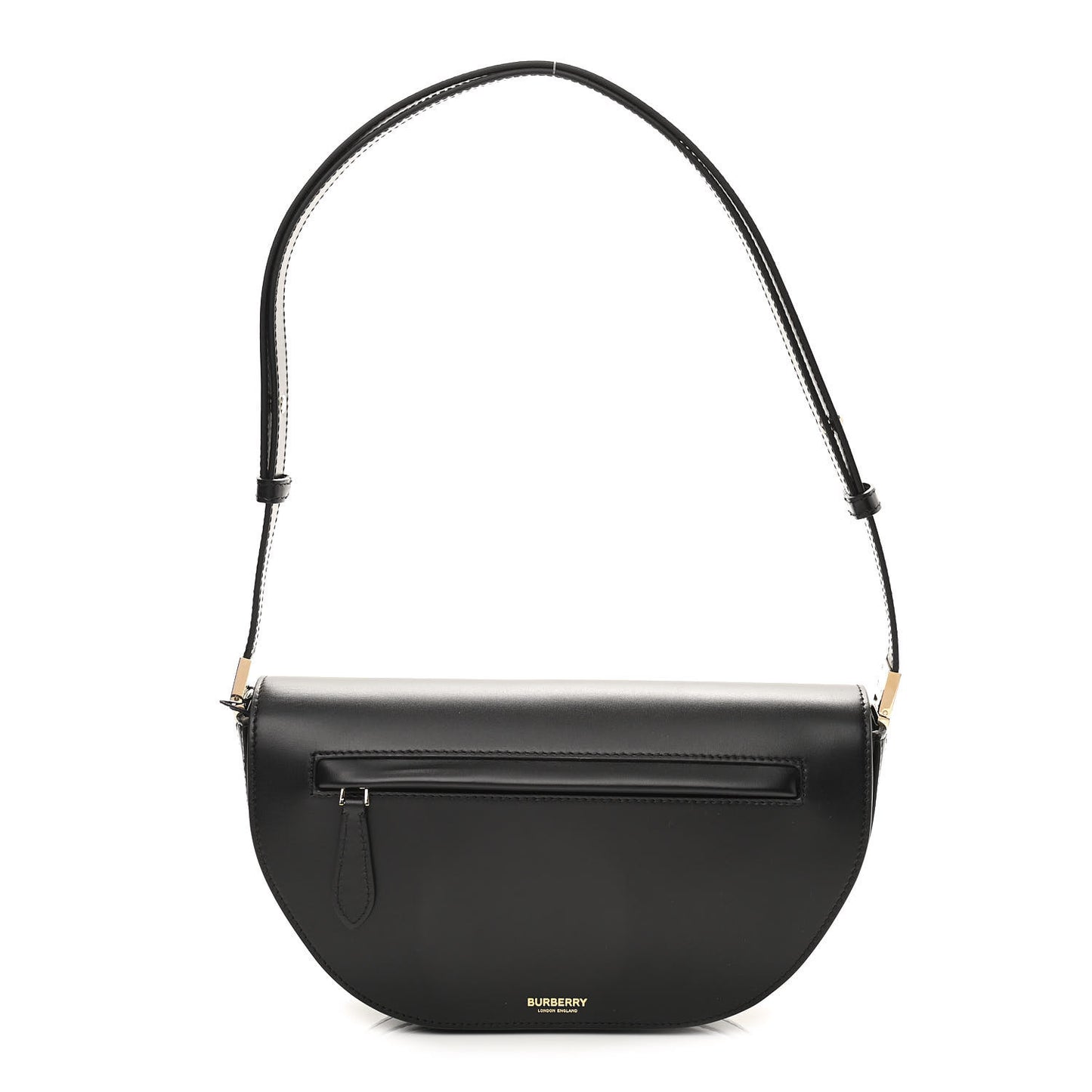 Calfskin Small Olympia Shoulder Bag Black