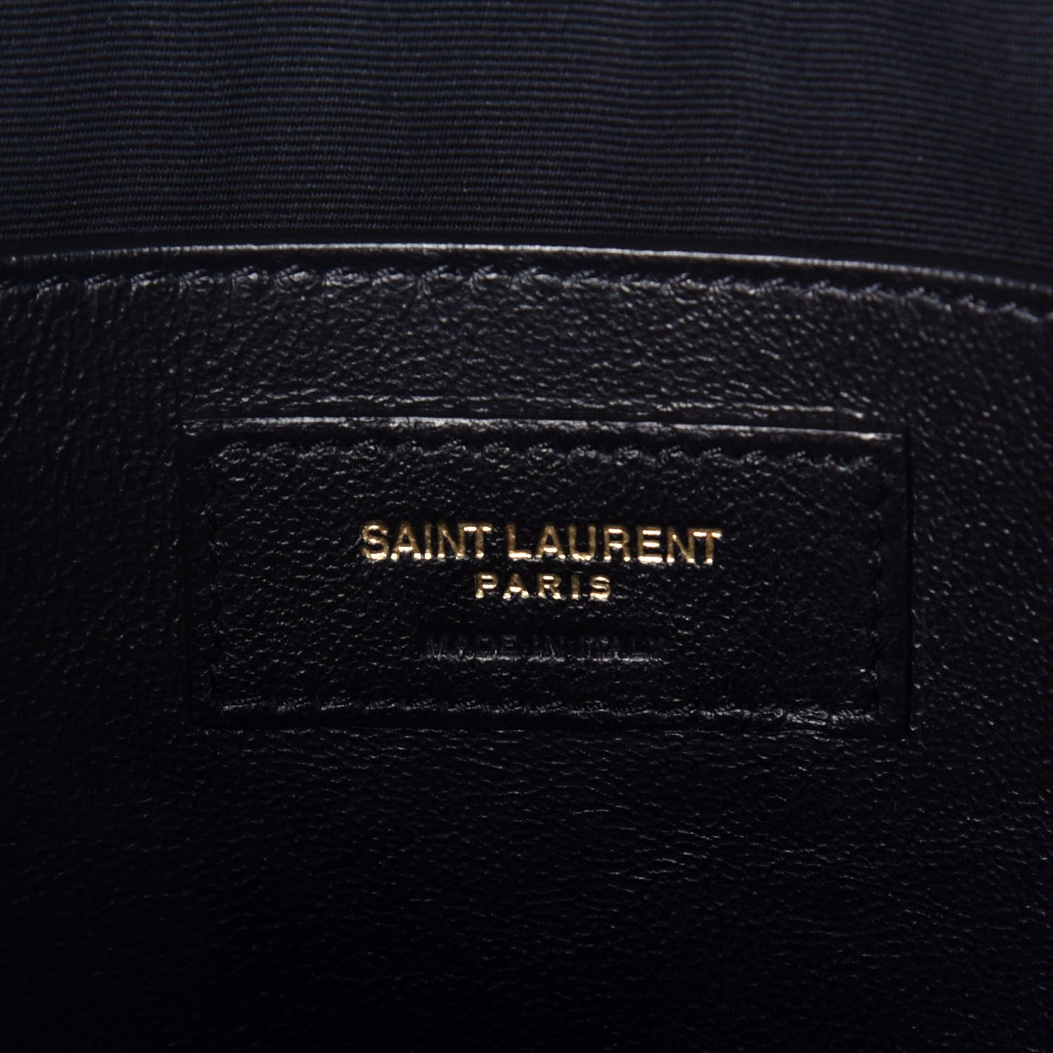 Saint Laurent Calfskin Raffia Mini Tote Black 6 of 8