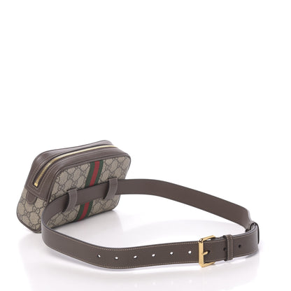 Gucci GG Supreme Monogram Web Small Ophidia Belt Bag 95 38 Dark Brown 3 of 10