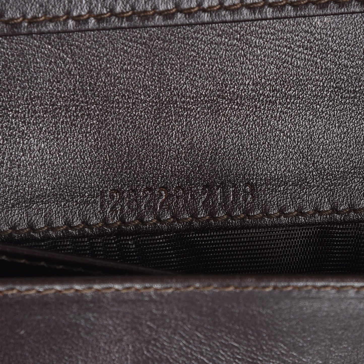 Canvas Monogram Continental Wallet Brown