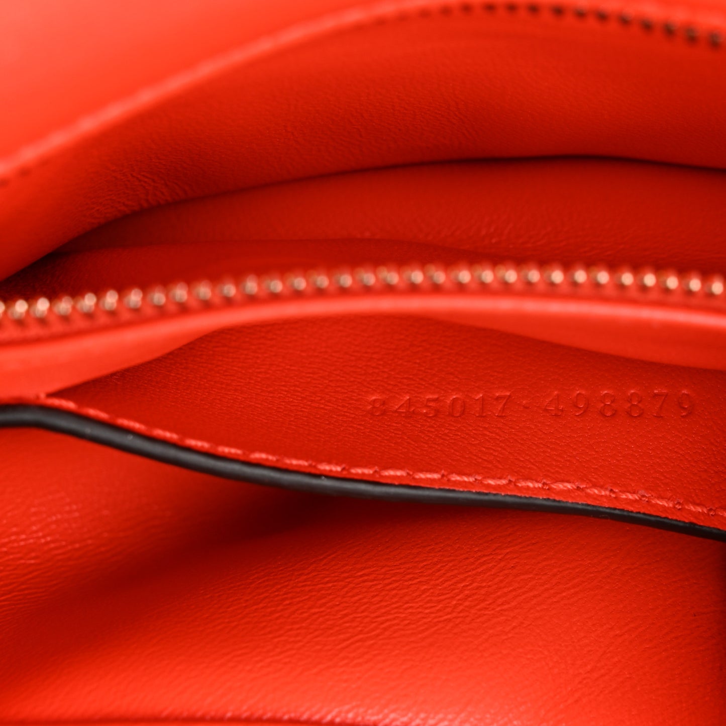 Lambskin Embossed Mini GG Milano Top Handle Shoulder Bag Orange