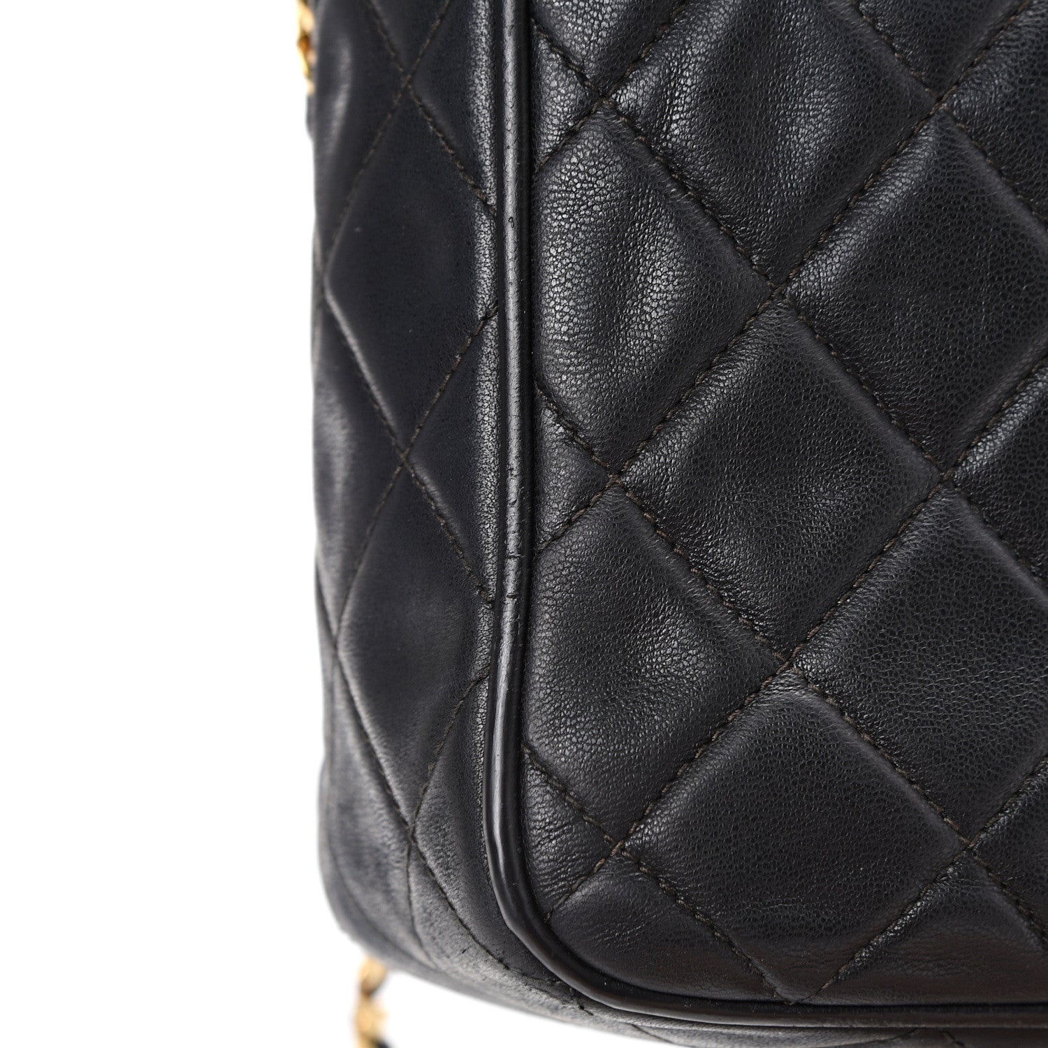 Chanel Lambskin Quilted CC Tassel Camera Case Black 13 of 13