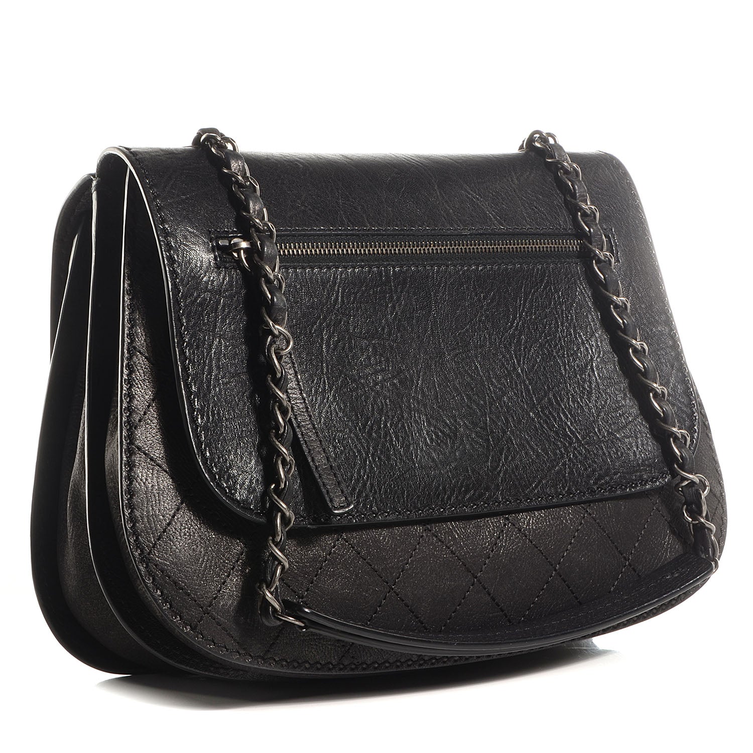 Chanel Calfskin Coco Twin Large Flap Black 3 of 9