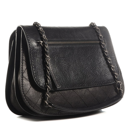Chanel Calfskin Coco Twin Large Flap Black 3 of 9