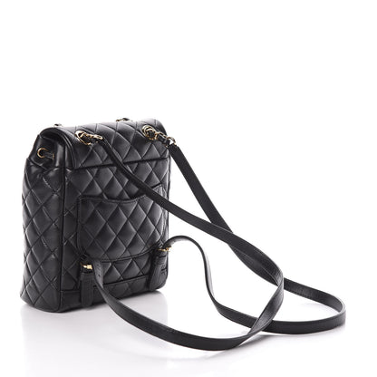 Chanel Calfskin Quilted Mini Urban Spirit Backpack Black 3 of 10
