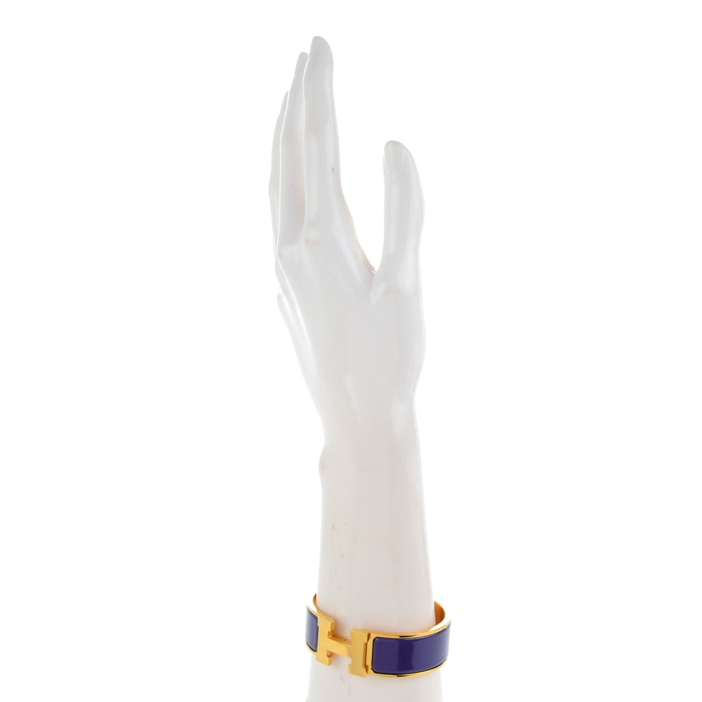 Enamel Wide Clic Clac H Bracelet GM Iris