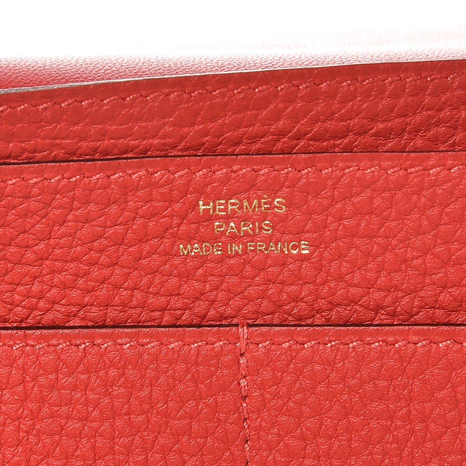 Hermes Togo Dogon Duo Wallet Capucine 6 of 8