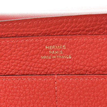 Hermes Togo Dogon Duo Wallet Capucine 6 of 8