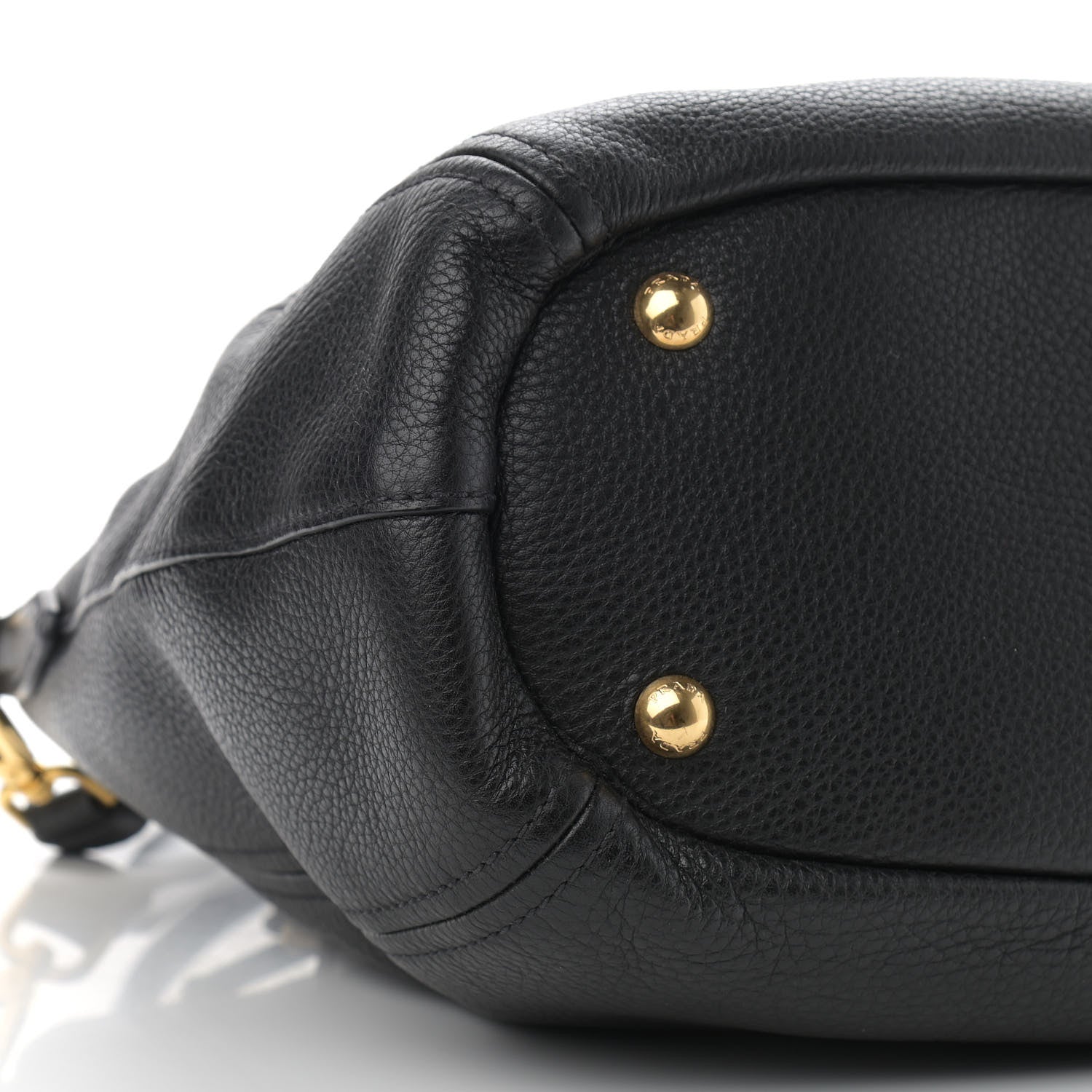 Prada Vitello Phenix Shoulder Bag Black 7 of 9