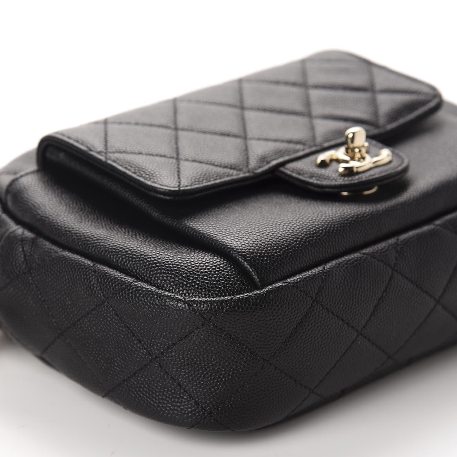 Chanel Caviar Quilted CC Day Camera Case Black 6 of 10