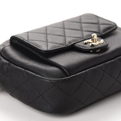 Chanel Caviar Quilted CC Day Camera Case Black 6 of 10