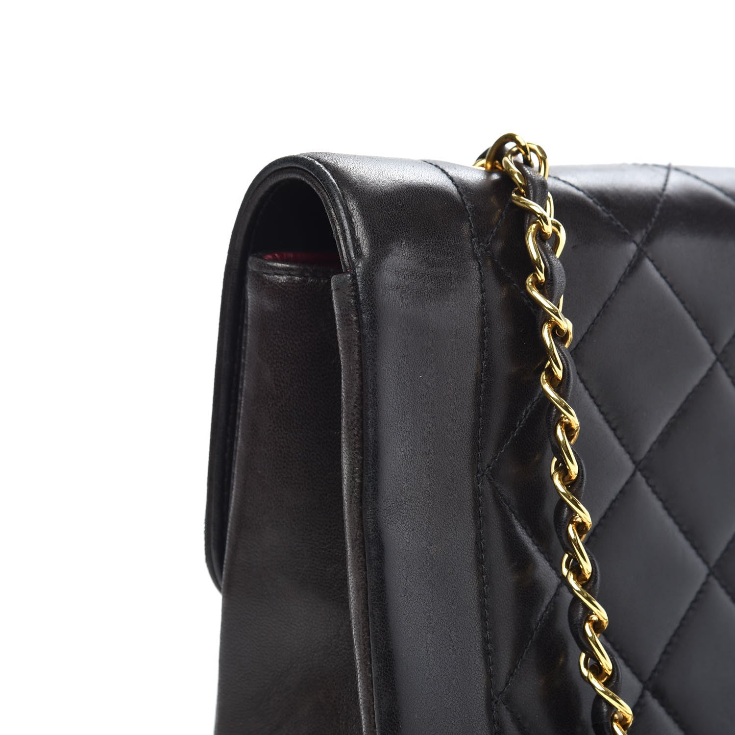 Chanel Lambskin Quilted Small Single Flap Black 11 of 14