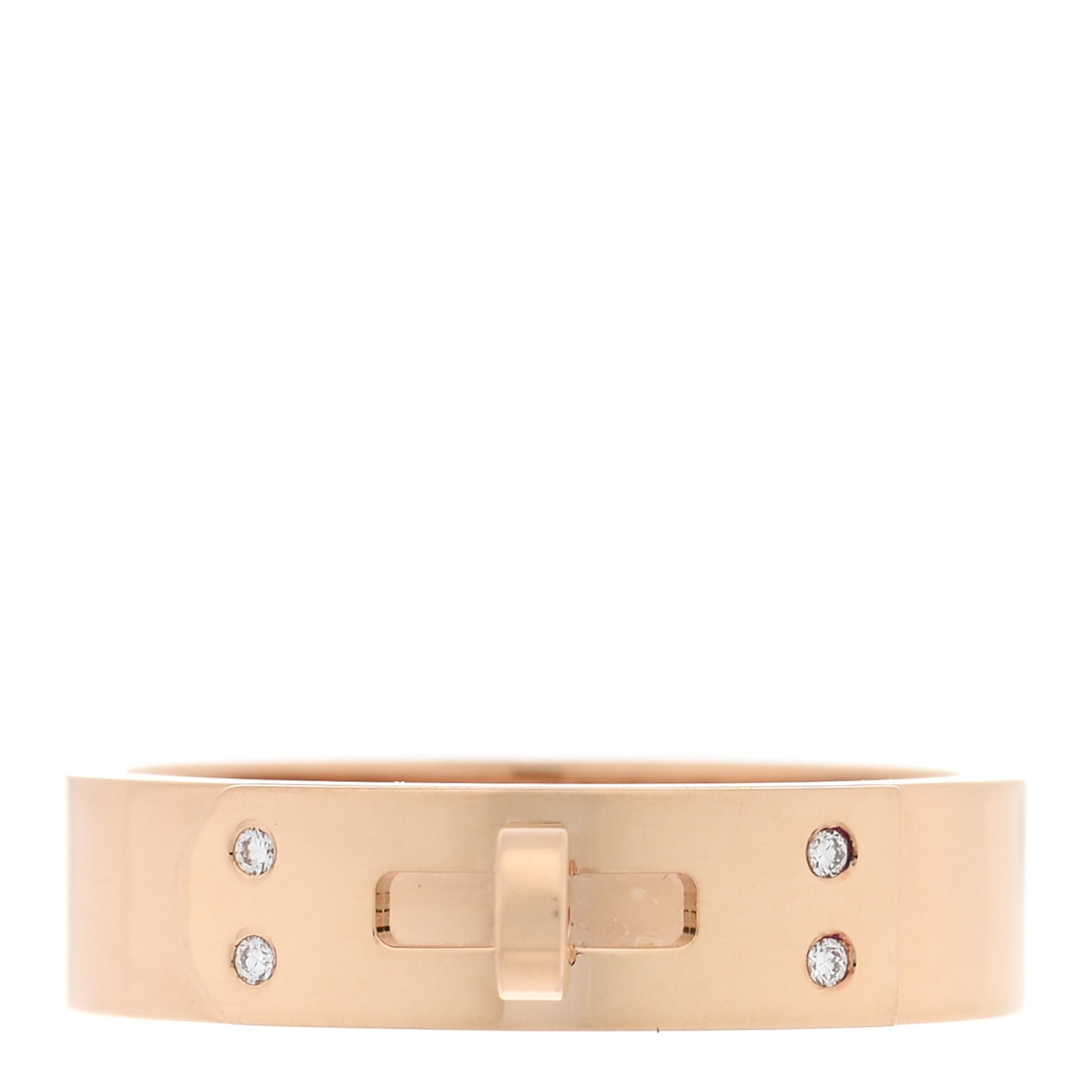 18K Rose Gold Diamond PM Kelly Ring 55 7.25