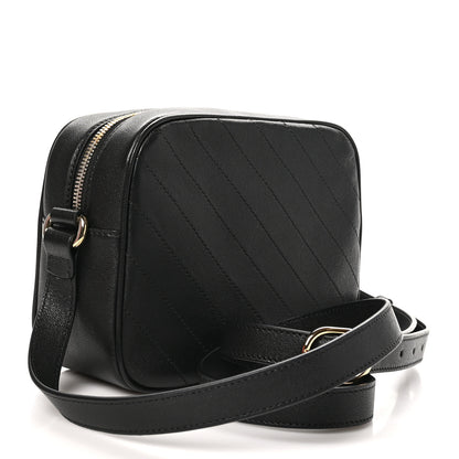 Gucci Sakai Be Green Calfskin Diagonal Stitched Small Blondie Shoulder Bag Black 3 of 10