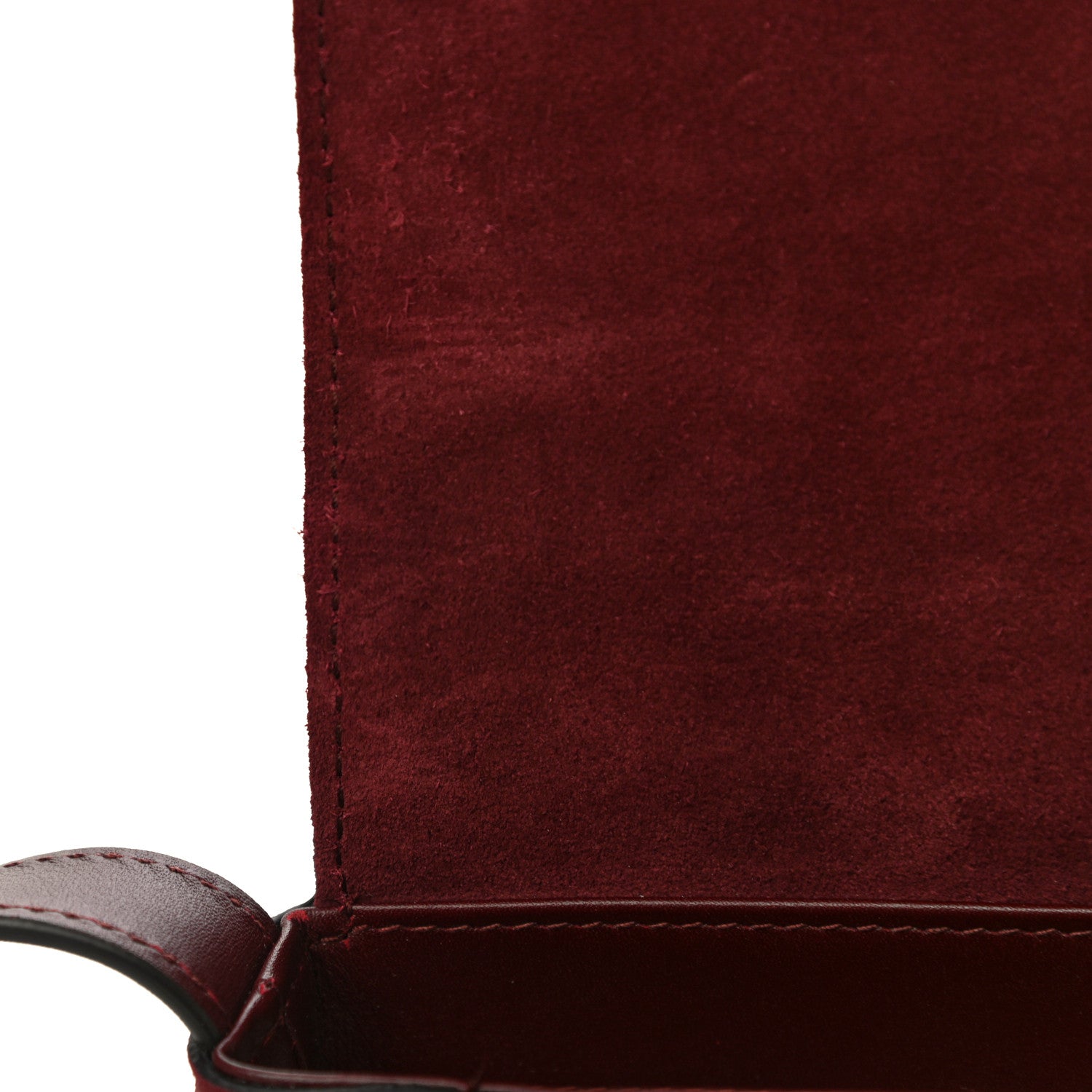 Gucci Suede Medium Arli Flap Shoulder Bag Vintage Bordeaux 23 of 30