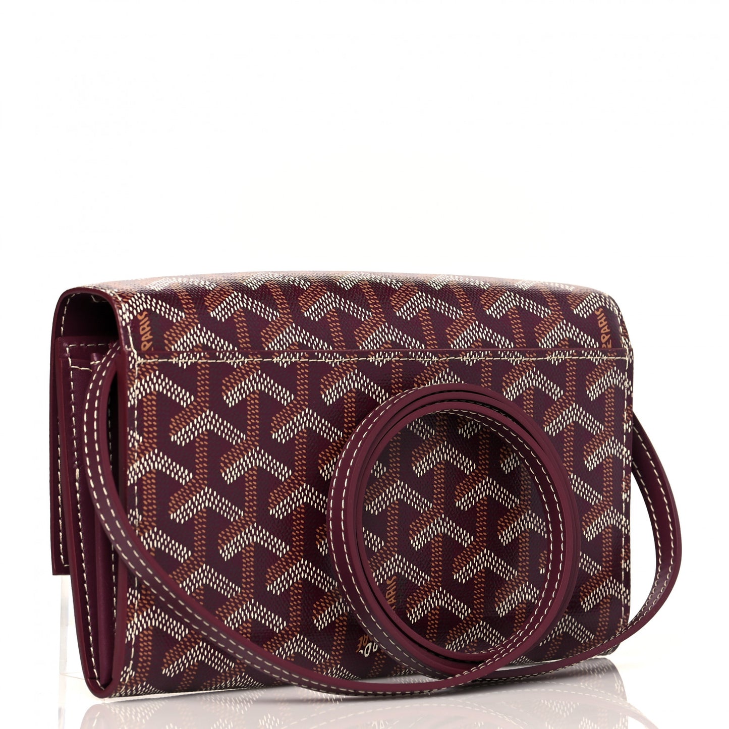 Goyardine Varenne Continental Wallet Burgundy