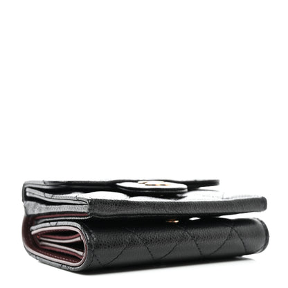 Chanel Caviar Quilted Double Flap Wallet Black 4 of 9