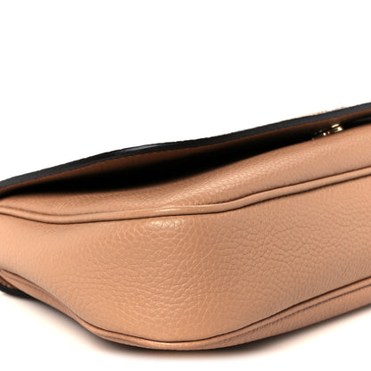 Gucci Pebbled Calfskin Medium Soho Flap Crossbody Camelia 10 of 11
