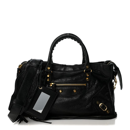 Balenciaga Agneau Classic Gold Hardware S City Black 3 of 12