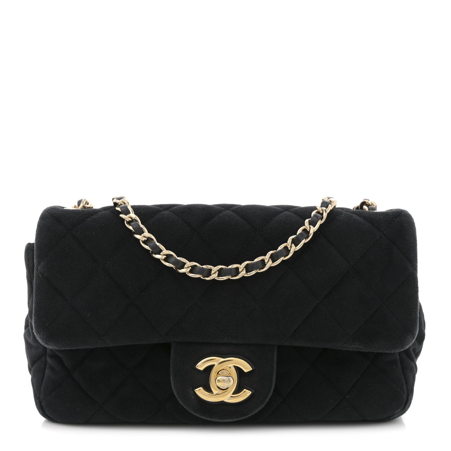 バッグ　CHANEL Chanel Lambskin Calfskin Small Chocolate Bar Flap Bag White Black