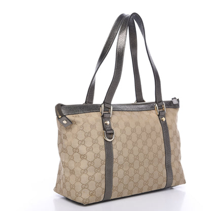 Gucci Monogram Medium Abbey Tote Metallic 2 of 12