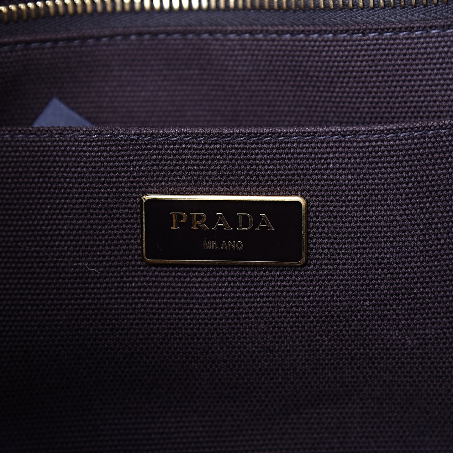 Canapa Striped Logo Tote Tabacco