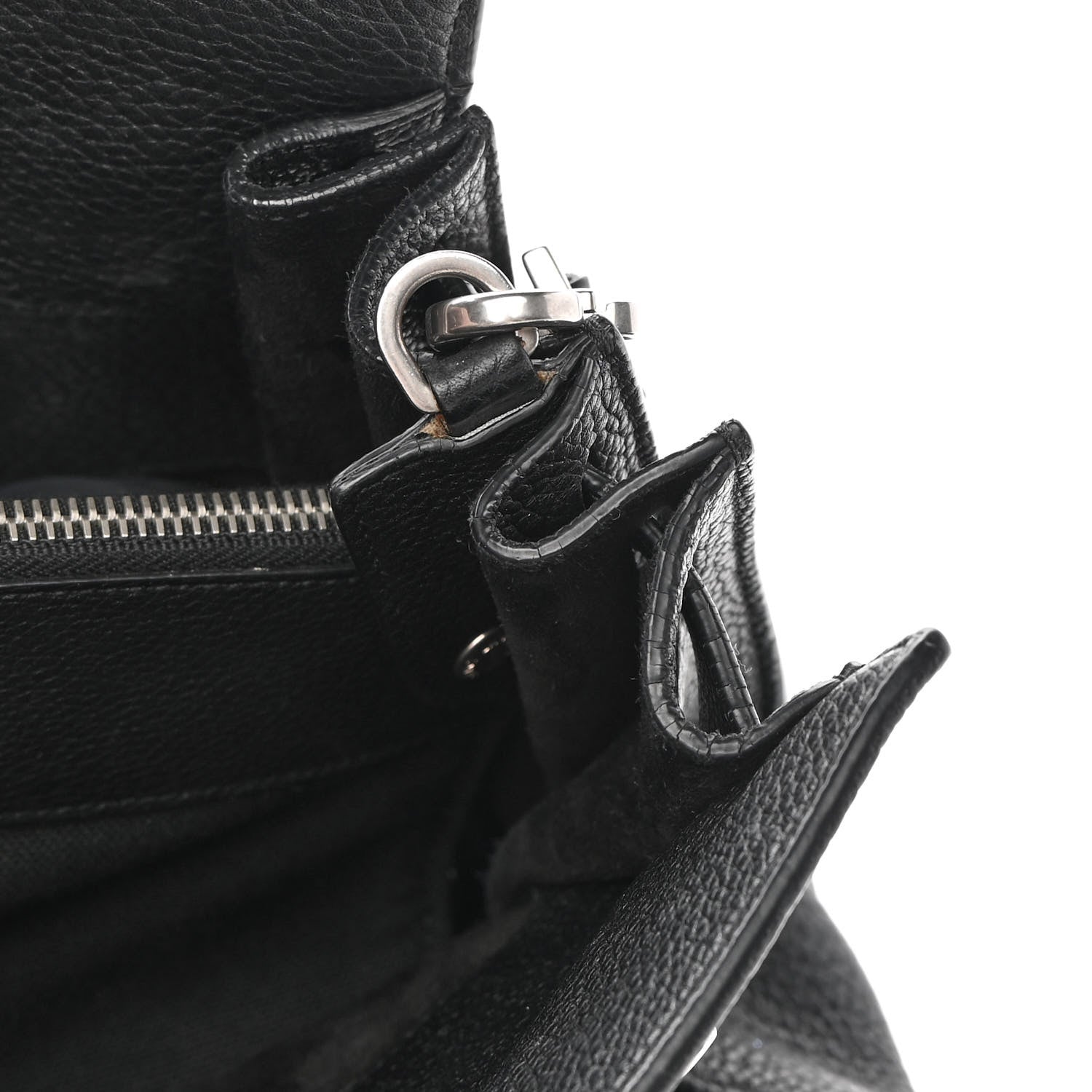 Saint Laurent Grained Calfskin Medium Souple Sac De Jour Black 16 of 25
