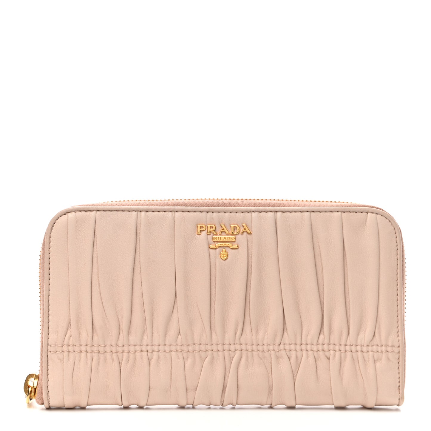 Nappa Gaufre Zip Around Wallet Cipria