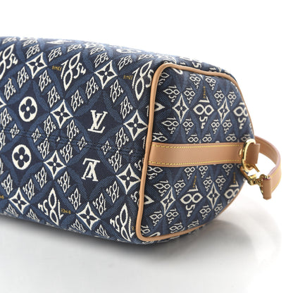 Louis Vuitton Jacquard Since 1854 Speedy Bandouliere 25 Blue 7 of 9