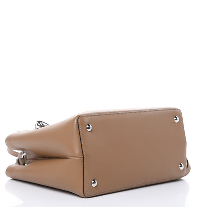 Fendi Vitello Dolce Century Petite 2Jours Tote Sand Polvere 4 of 12