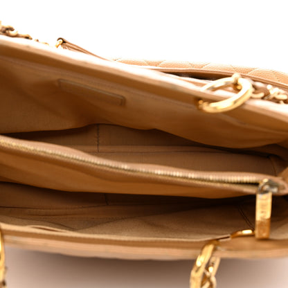Chanel Caviar Quilted Grand Shopping Tote GST Beige Clair 5 of 12