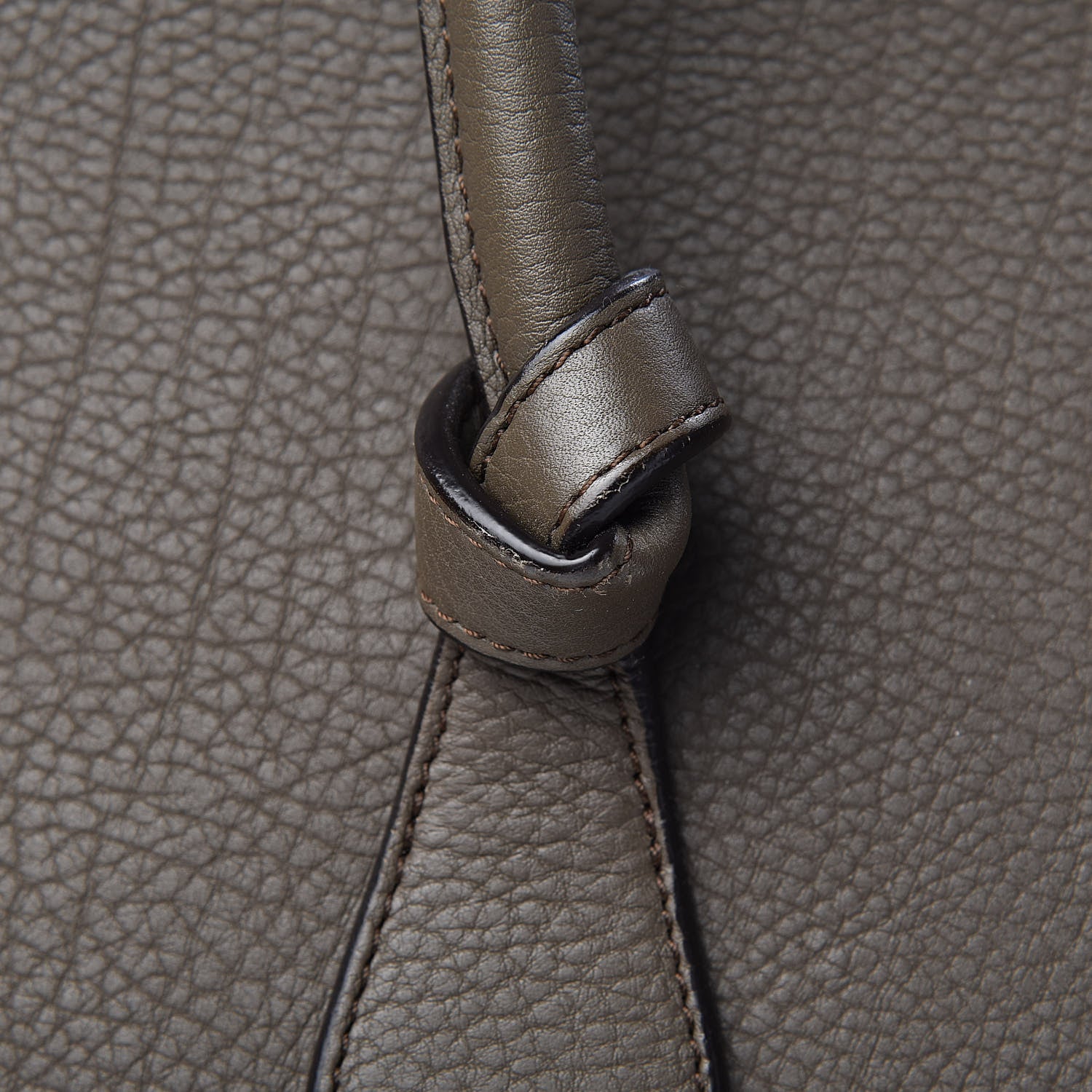 Celine Crisped Calfskin Large Tie Knot Tote Grey 12 of 19