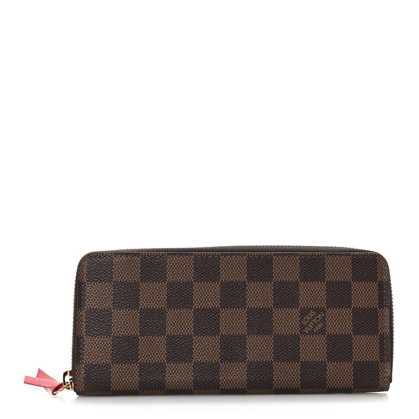 Damier Ebene Clemence Wallet Cherry