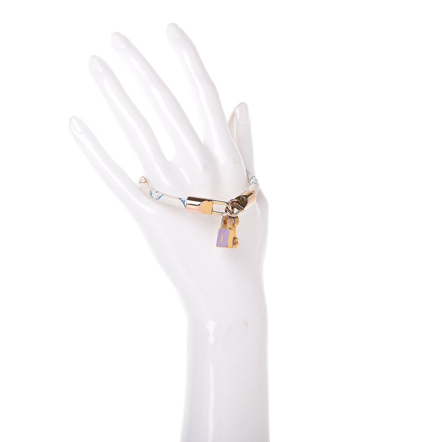 Monogram Multicolor Luck It Bracelet 19 White