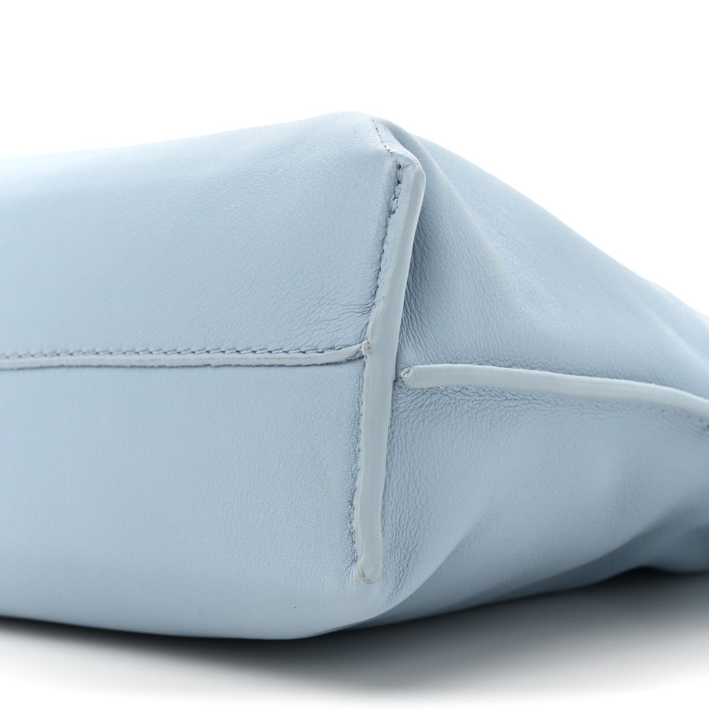 Nappa Flamenco Mini  Knot Bag Dusty Blue
