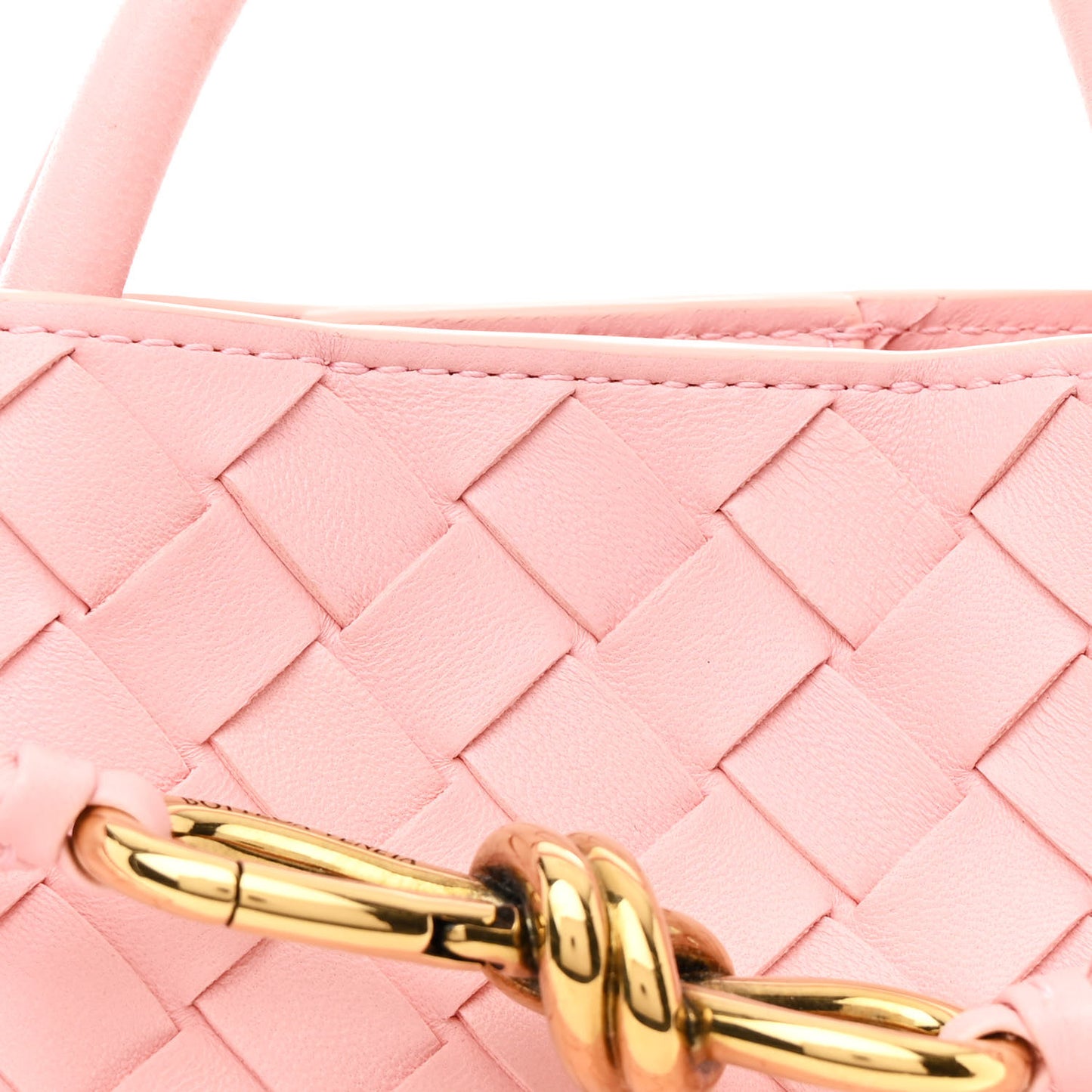 Nappa Intrecciato Small Andiamo Shoulder Bag Lotus