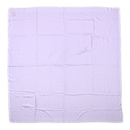 Louis Vuitton Silk Wool Monogram Shawl Lilac 1 of 6