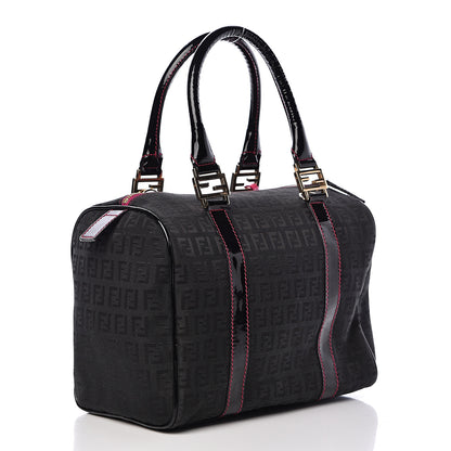 Fendi Zucchino Forever Boston Black Pink 3 of 11