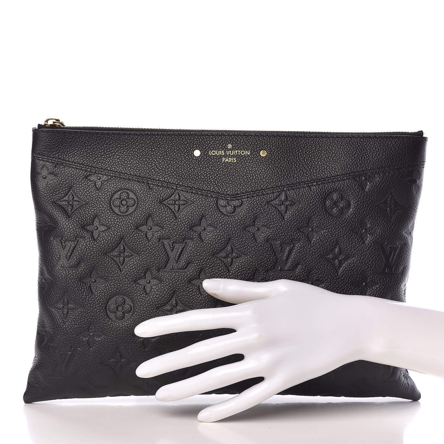 Louis Vuitton Empreinte Daily Pouch Black 2 of 10
