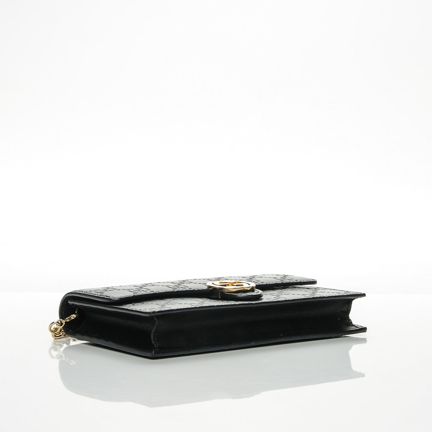Guccissima Icon Chain Wallet Black