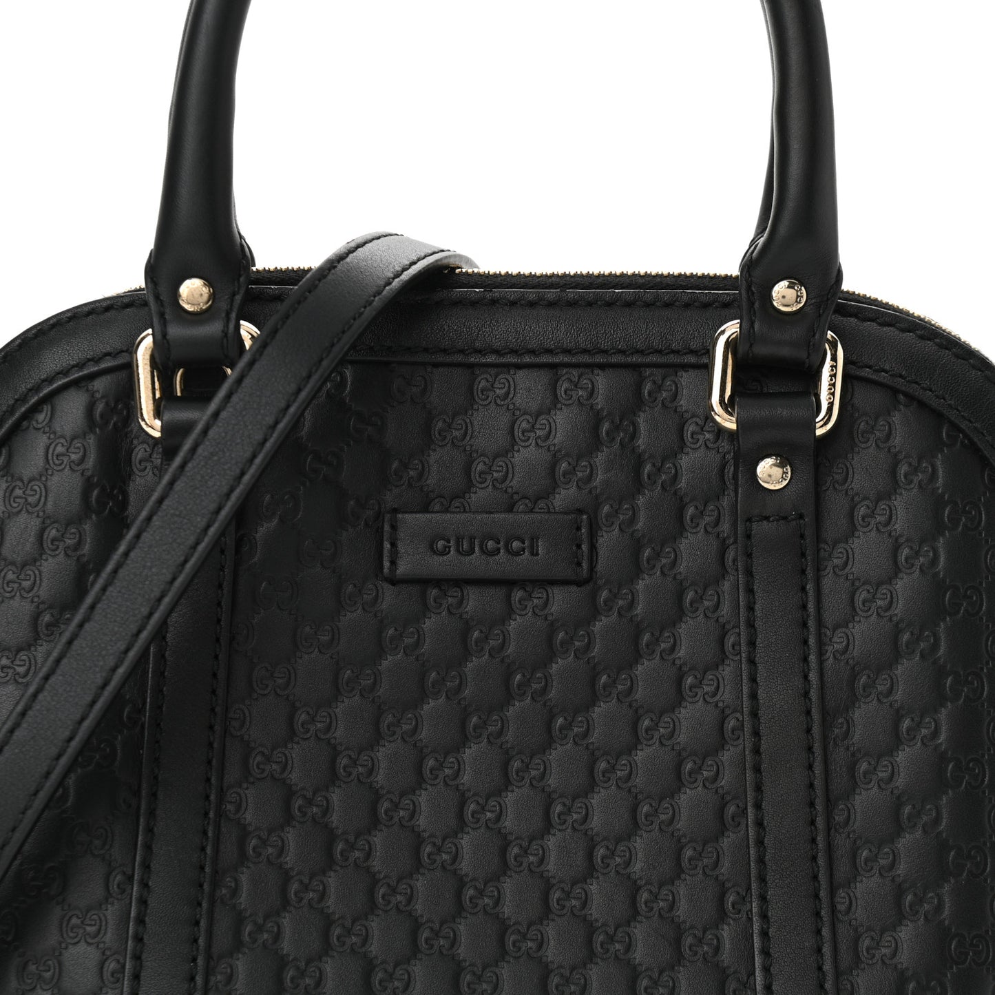 Microguccissima Mini Dome Bag Black