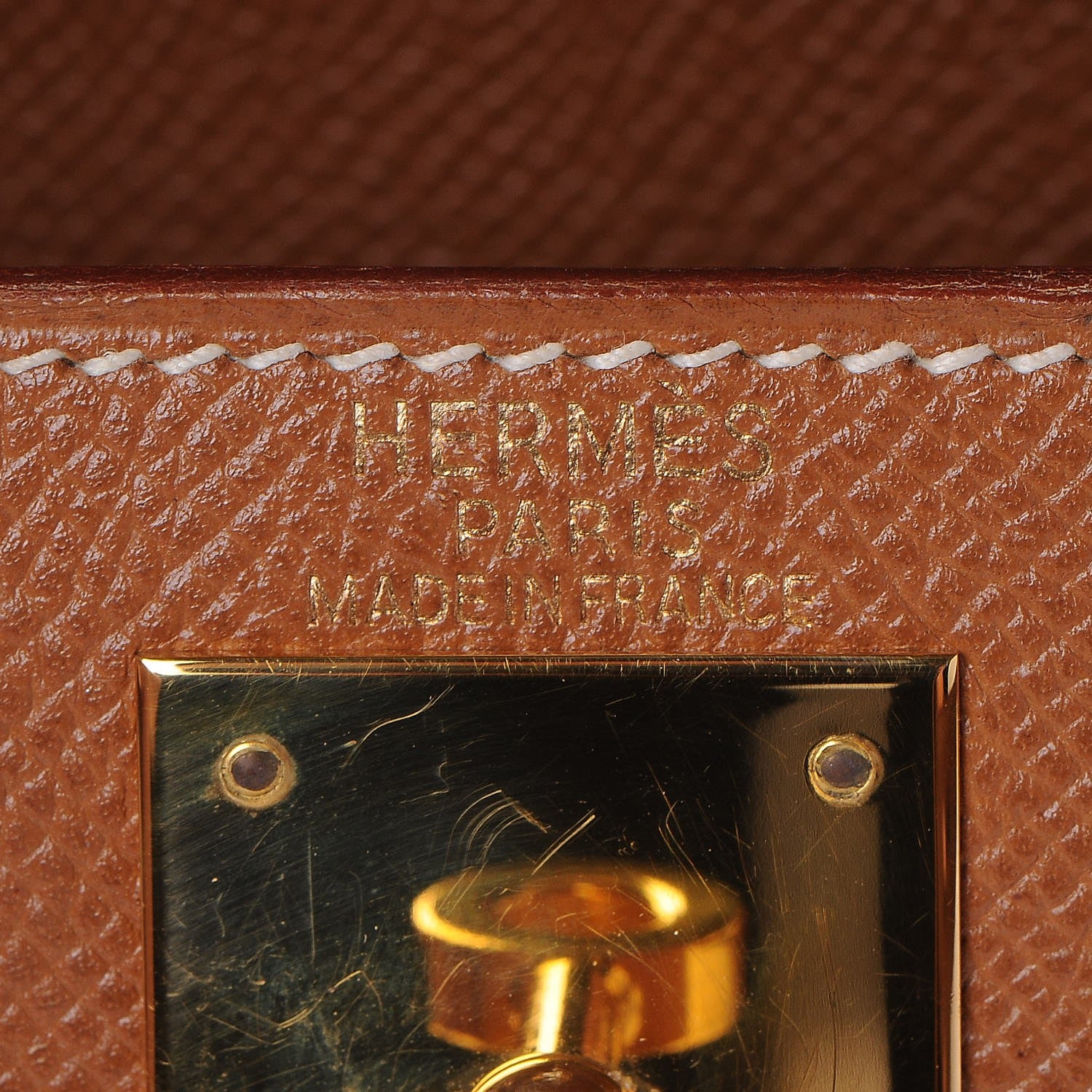 Hermes Courchevel Kelly Sellier 28 Gold 17 of 37