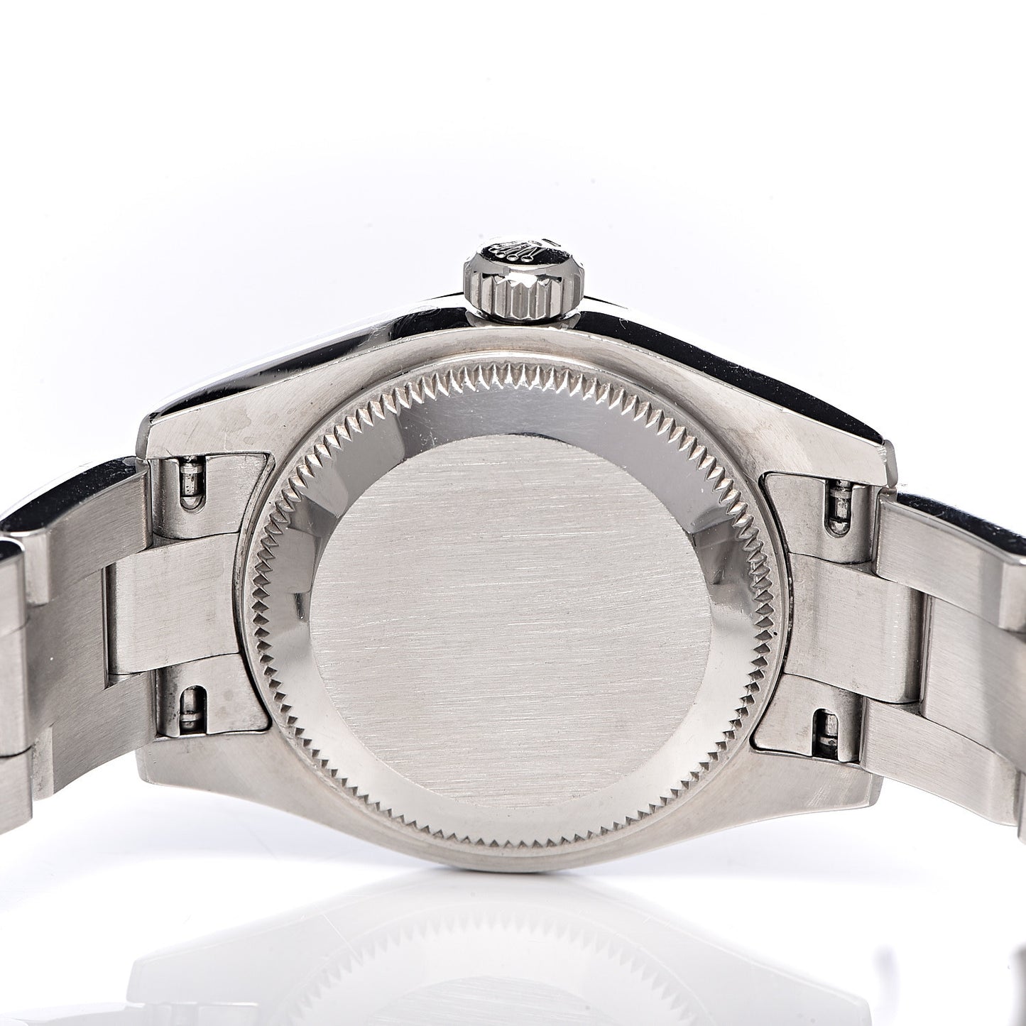 Stainless Steel 18K White Gold 26mm Oyster Perpetual Watch Silver Roman 176234