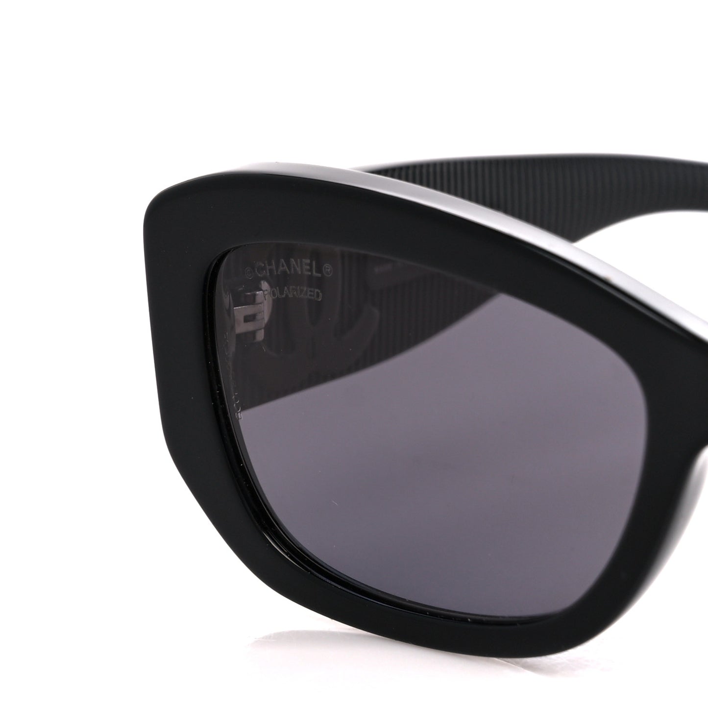 Acetate Rectangle Sunglasses 5493-A Black