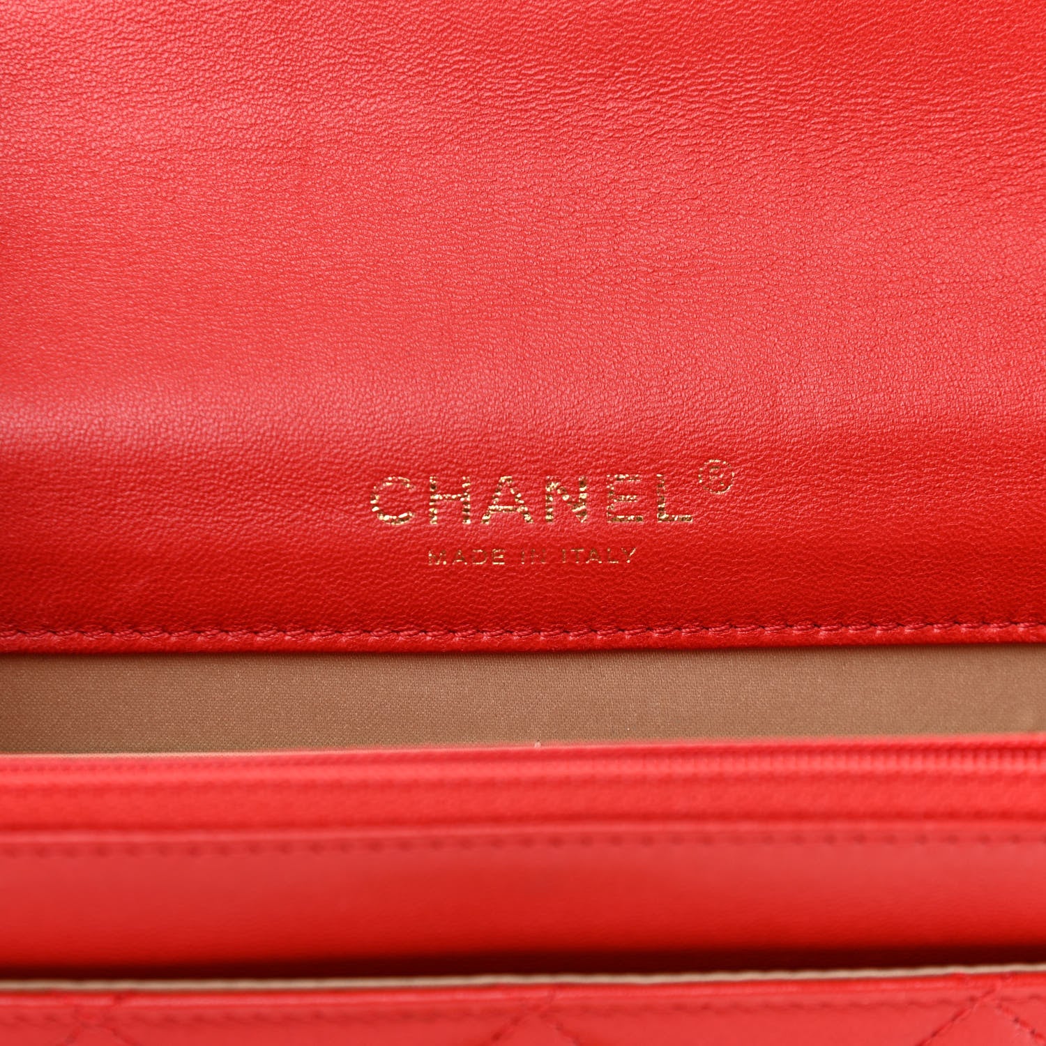 Chanel Lambskin Quilted Golden Class Wallet on Chain WOC Red 6 of 13