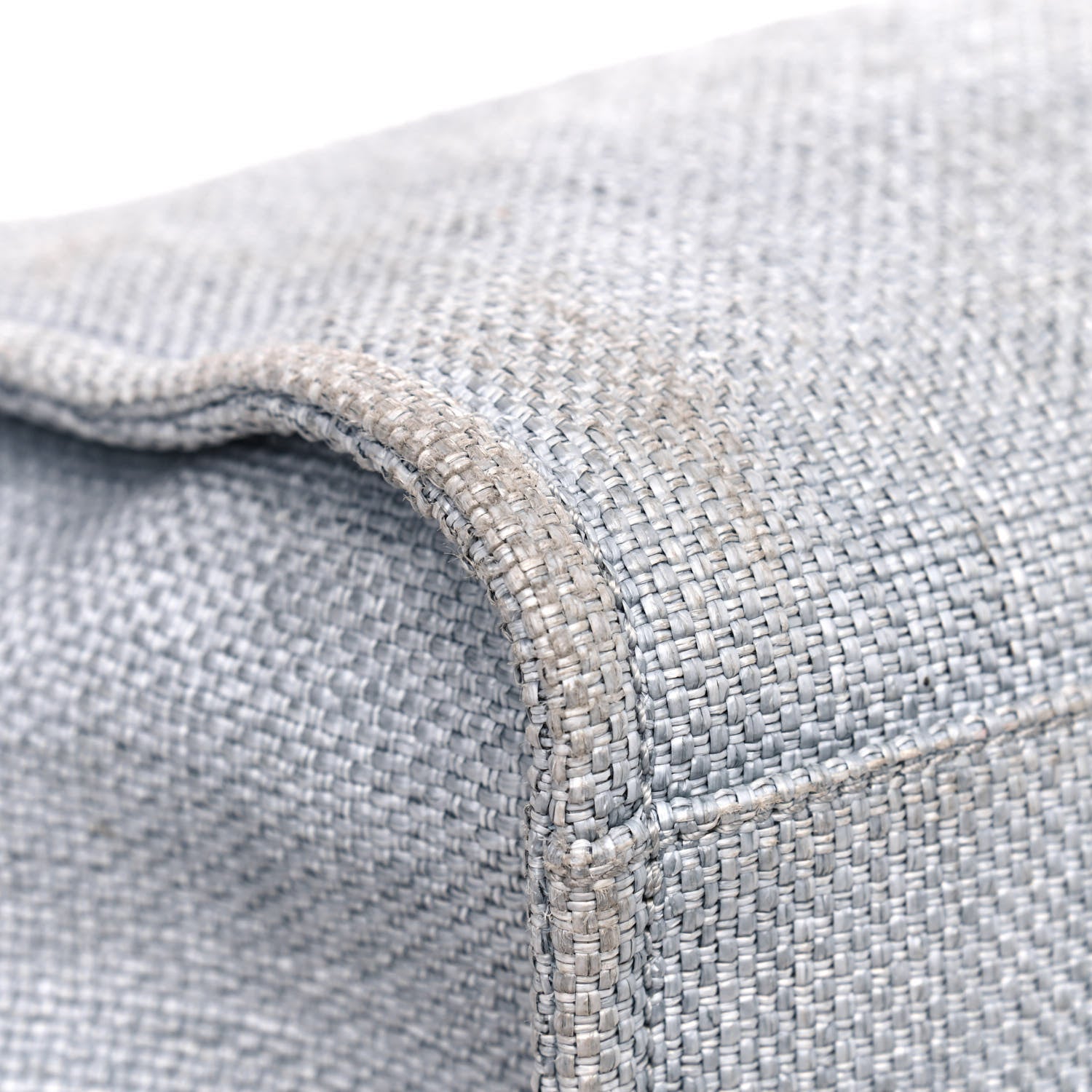 Chanel Woven Straw Raffia Medium Deauville Tote Grey 7 of 9