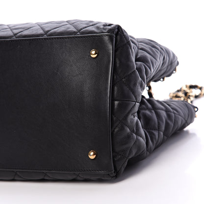 Chanel Calfskin Quilted Small Chain Me Tote Black 9 of 9