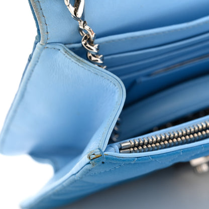 Christian Dior Lambskin Cannage Miss Dior Promenade Pouch Blue 12 of 12