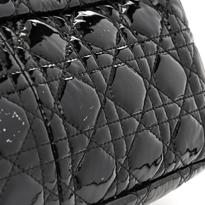 Christian Dior Patent Cannage New Lock Flap Black 15 of 19
